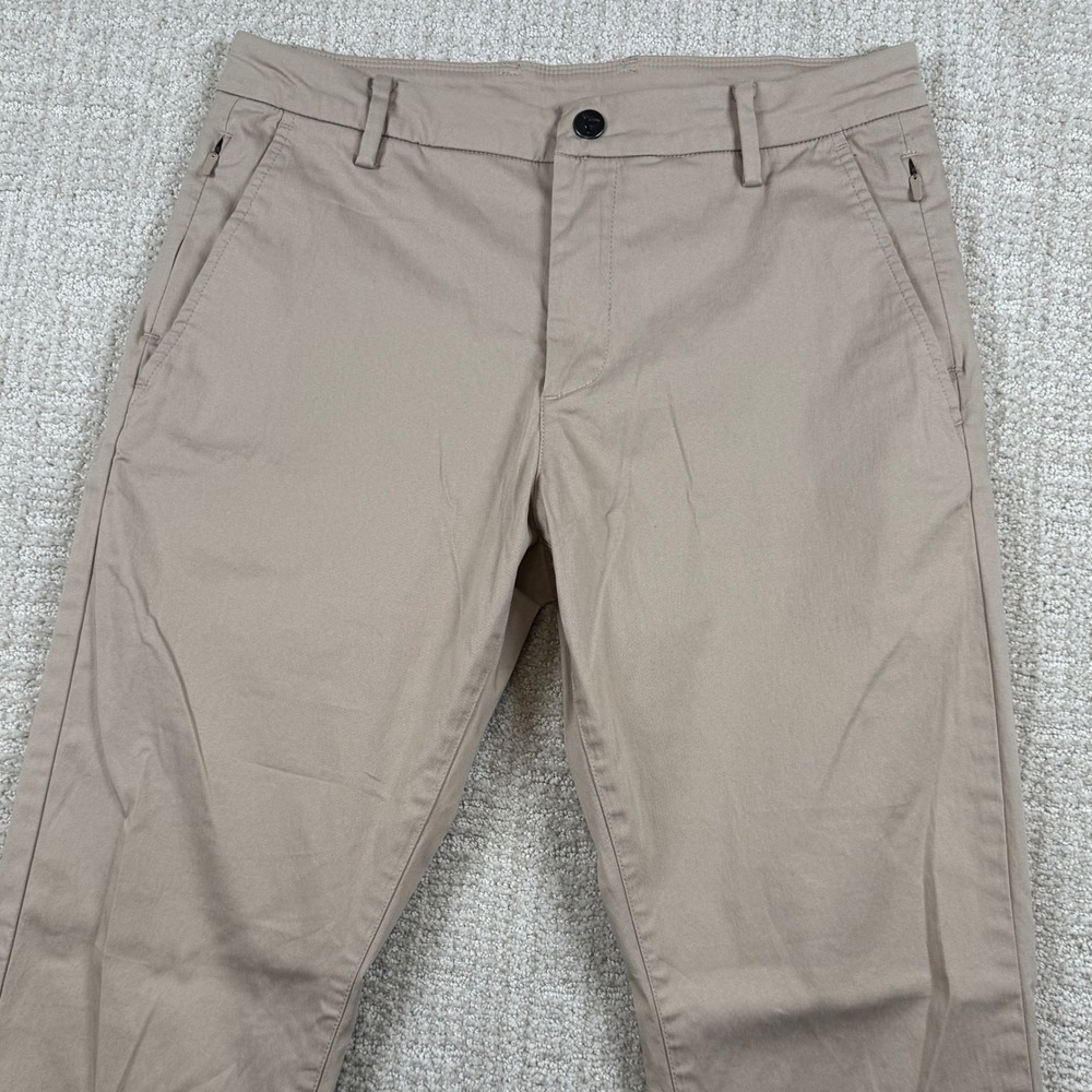 Birddogs Mens 30x32 Beige Performance Lined Stretch Chino Pants